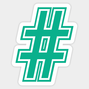 Hastag # turqouise Sticker